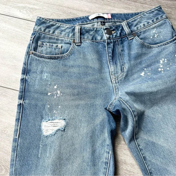 Cabi The Maverick Boyfriend Jeans in Super Destructed Wash Blue - Picture 6 of 16
